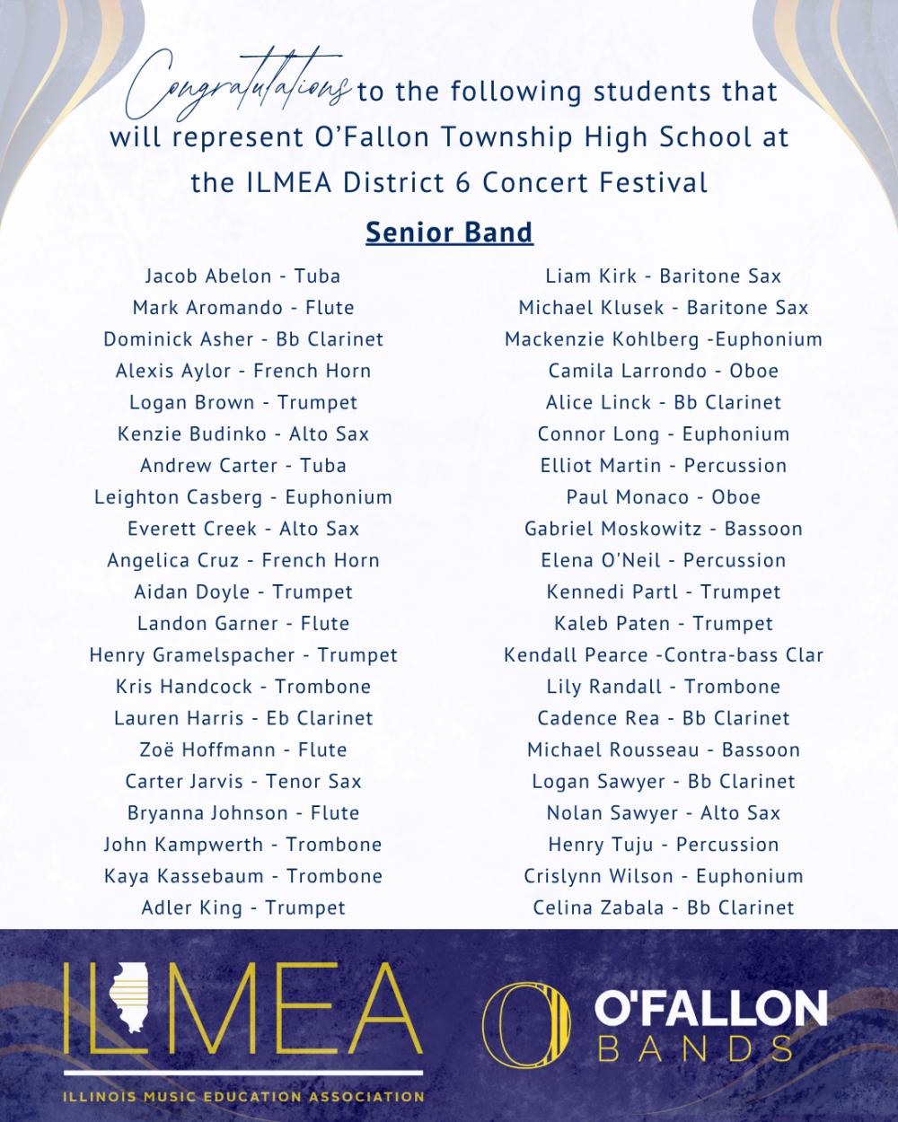 ILMEA Senior Band