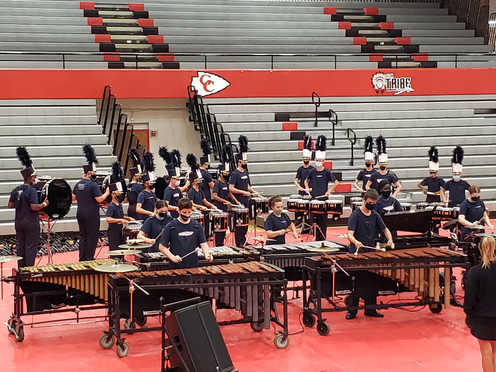 Marching Panthers Percussionists at SIUE Percussion Festival